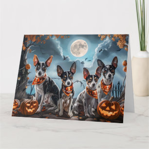 Rat Terrier Halloween Spooky  Kaart