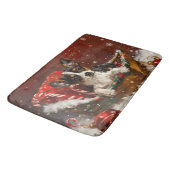 Rat Terrier Hond Kerstfeest Badmat (Gekanteld)