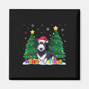 Rat Terrier Hondenliefhebbers Santa Hat Ugly Chris Magneet