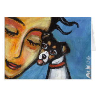 Rat Terrier kiss