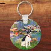 Rat Terrier - Lilies 2 Sleutelhanger (Voorkant)