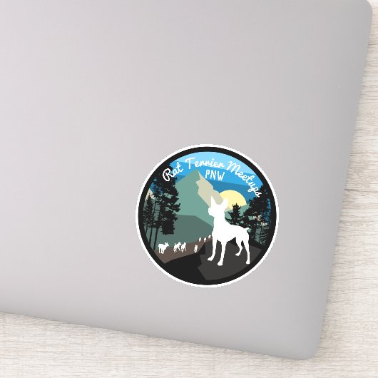 Rat Terrier Meetups PNW - officiële sticker (Detail)