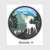 Rat Terrier Meetups PNW - officiële sticker (Vel)