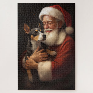Rat Terrier met Sinterklaas Kerstfeest  Legpuzzel