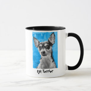Rat Terrier, Modern Dog Art Mok