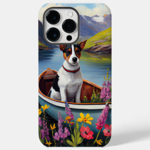 Rat Terrier op een peddel: Een Schilderachtig avon Case-Mate iPhone 14 Pro Max Hoesje