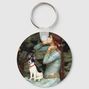 Rat Terrier - Ophelia Seated Sleutelhanger