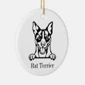 Rat Terrier ornement chien (Droite)