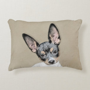 Rat Terrier Painting - Cute Original Dog Art Accent Kussen