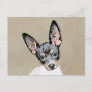 Rat Terrier Painting - Cute Original Dog Art Briefkaart