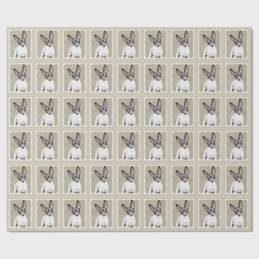 Rat Terrier Painting - Cute Original Dog Art Cadeaupapier (Vlak)