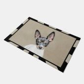 Rat Terrier Painting - Cute Original Dog Art Deurmat (Schuin)
