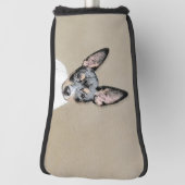 Rat Terrier Painting - Cute Original Dog Art Golfheadcover (Draai 90)