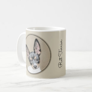 Rat Terrier Painting - Cute Original Dog Art Koffiemok