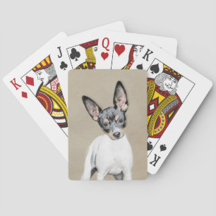 Rat Terrier Painting - Cute Original Dog Art Pokerkaarten