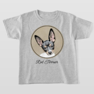 Rat Terrier Painting - Cute Original Dog Art T-shirt