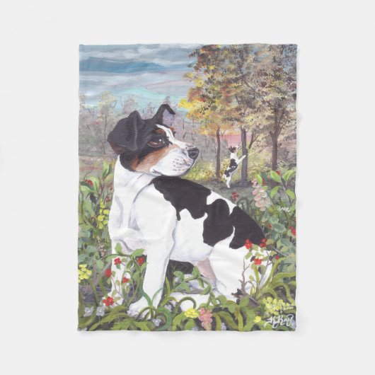 Rat Terrier Puppy Dreamweaver Fleece Blanket (Voorkant)