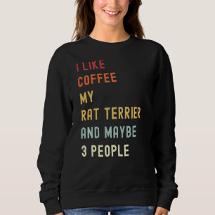 Rat Terrier Retro Dog en koffie Trui