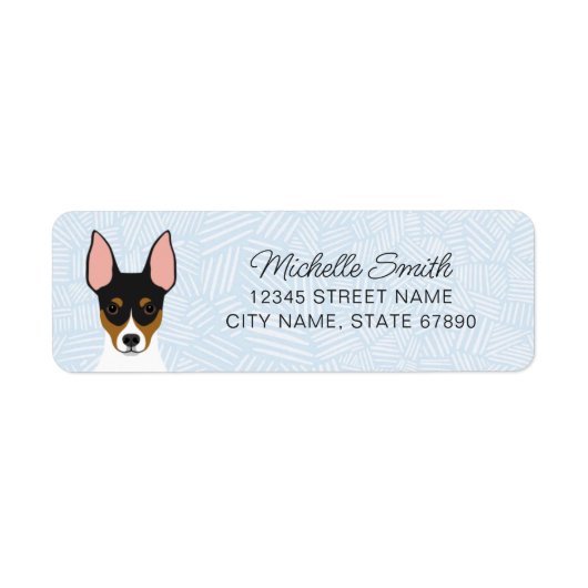 Rat Terrier Return Address Labels (Voorkant)