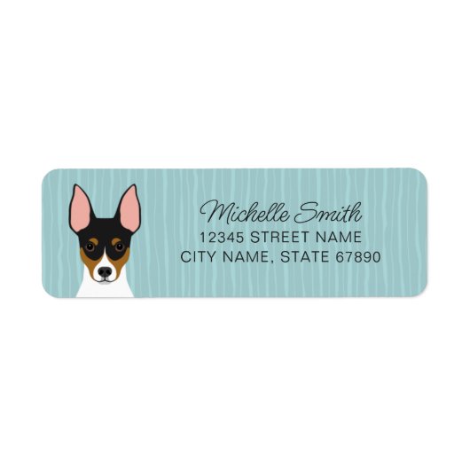 Rat Terrier Return Address Labels (Voorkant)