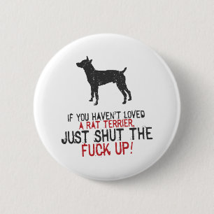 Rat Terrier Ronde Button 5,7 Cm