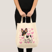 Rat Terrier/Speelgoed Fox Terrier Love Tote Bag (Voorkant (product))