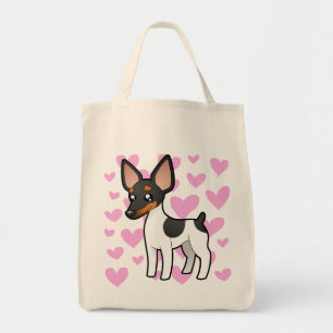 Rat Terrier/Speelgoed Fox Terrier Love Tote Bag