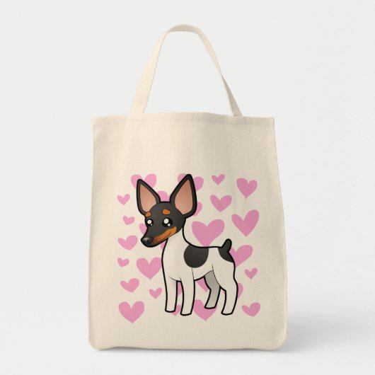 Rat Terrier/Speelgoed Fox Terrier Love Tote Bag (Voorkant)