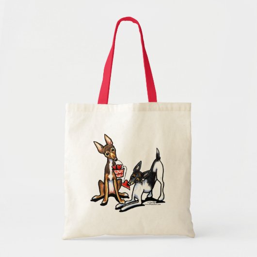 Rat Terrier Sweethearts Tote Bag (Voorkant)