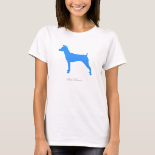 Rat Terrier T-shirt (blauwe versie 3)