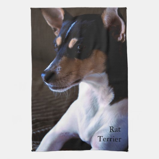 Rat Terrier Theedoek (Verticaal)