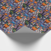 Rat Terrier Trick-or-Treating Halloween Costumes Cadeaupapier (Hoek)