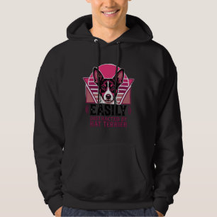 Rat Terrier Vintage Gemakkelijk Afleidbare Hond Sh Hoodie