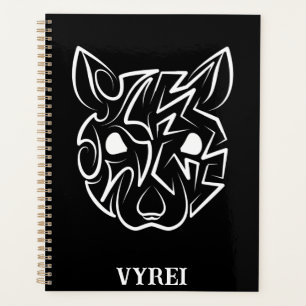Rat tribal noir et blanc