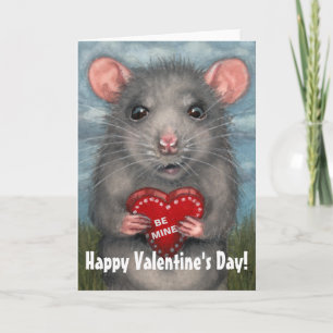 Rat Valentijnsdag Wenskaart kmcoriginals Feestdagen Kaart