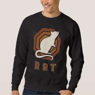 Rat Vintage Retro Klassieke Dierenliefde Trui