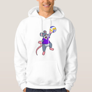 Rat Volleyball Sports Hoodie