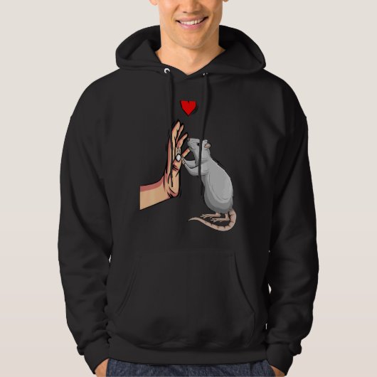 Rat vrouwen meisjes hoodie (Voorkant)
