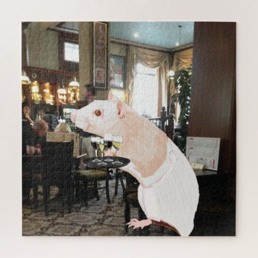 Rat Waiter surreal Legpuzzel (Verticaal)