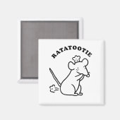 Rata-tootie Leuke Grappige Dier Pun Quote Magnet Magneet (Voorkant / Achterkant)