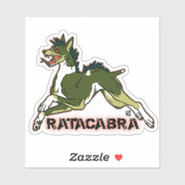 Ratacabra - rattenterriër chupacabra sticker