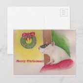 Ratachtige Kerstmis Feestdagenkaart (Voorkant / Achterkant)
