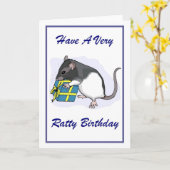 Ratachtige Verjaardag Kaart (Gele Bloem)