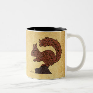 Ratatöskr, Noorse/Viking eekhoorn Tweekleurige Koffiemok