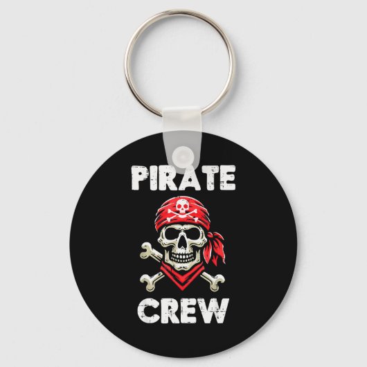 Rate Crew Skull Crossbones Funny Matching Men Wome Sleutelhanger (Voorkant)