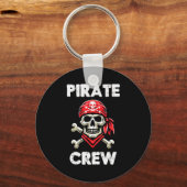 Rate Crew Skull Crossbones Funny Matching Men Wome Sleutelhanger (Voorkant)