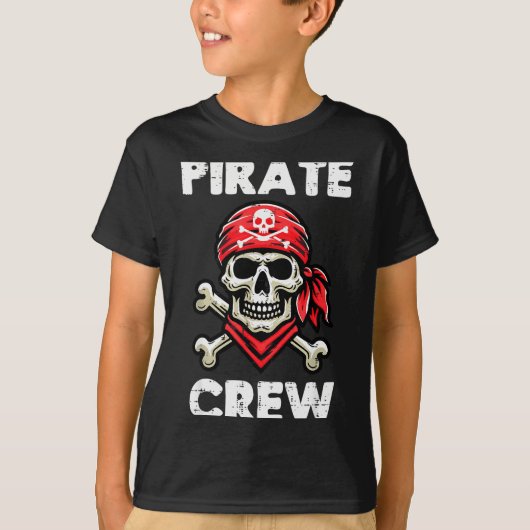 Rate Crew Skull Crossbones Funny Matching Men Wome T-shirt (Voorkant)