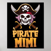 Rate Mimi Funny Captain Matching Grandma Halloween Poster (Voorkant)
