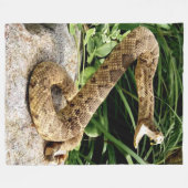 RATELSLANG FLEECE DEKEN (Voorkant (Horizontaal))