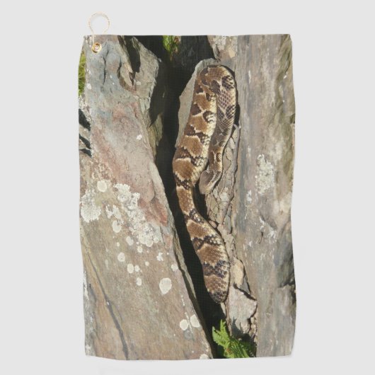 Ratelslang in Shenandoah National Park Golfhanddoek (Voorkant)
